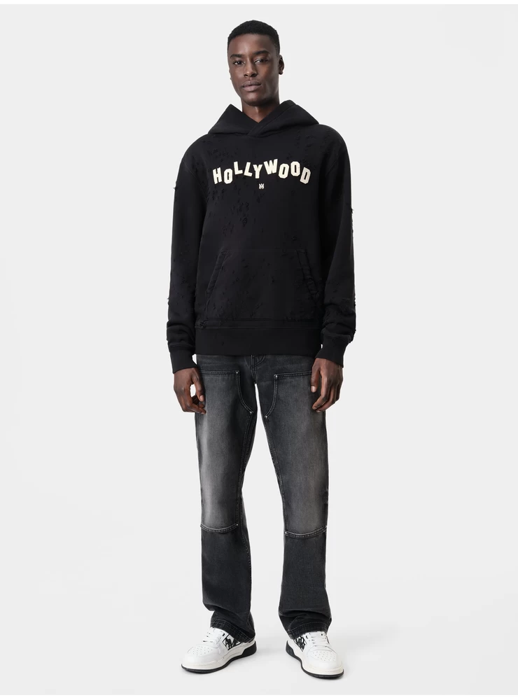 Amiri HOLLYWOOD SHOTGUN HOODIE - Black