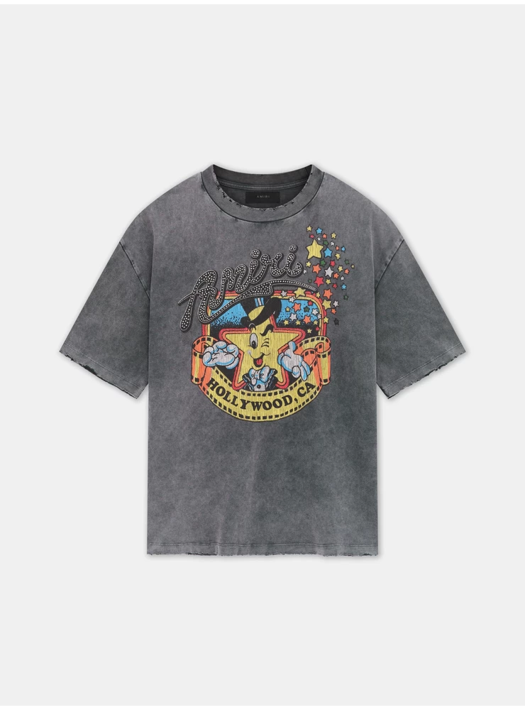 Amiri MR. HOLLYWOOD OVERSIZED TEE - Black