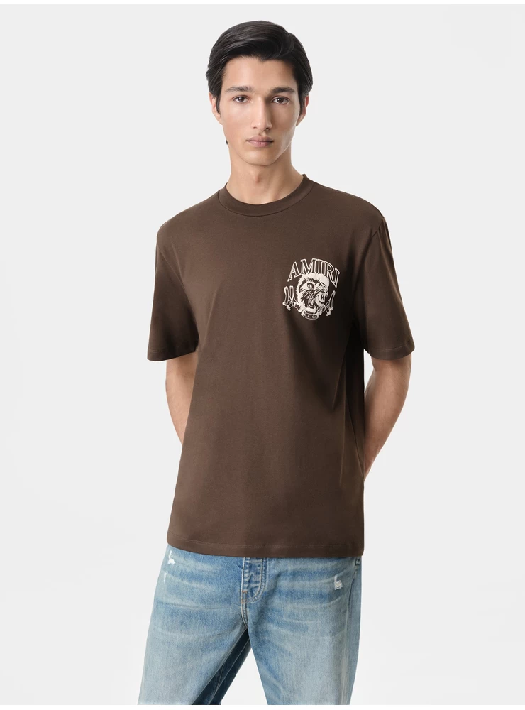 Amiri LION OUTLINE TEE - Dark Brown