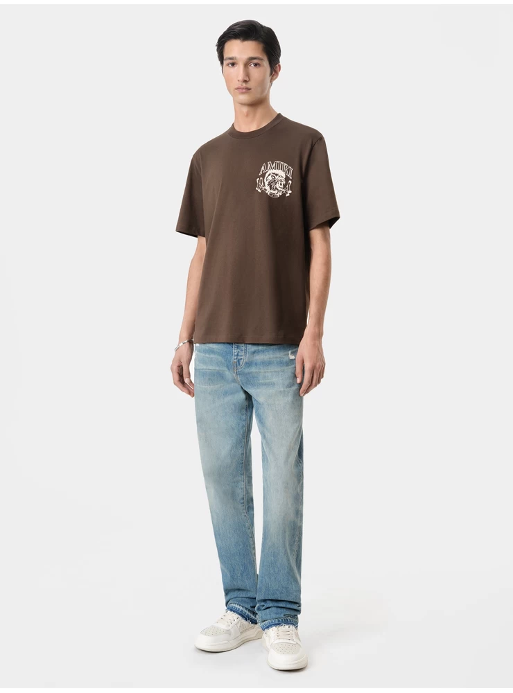 Amiri LION OUTLINE TEE - Dark Brown