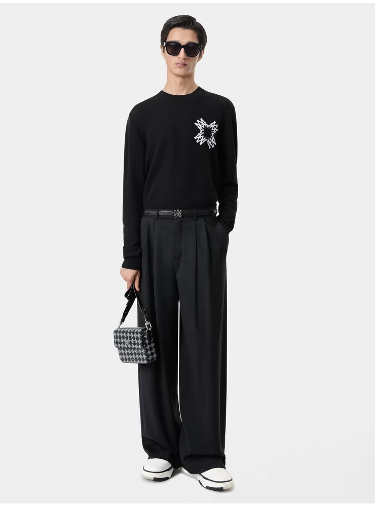 Amiri MA QUAD CREWNECK - Black