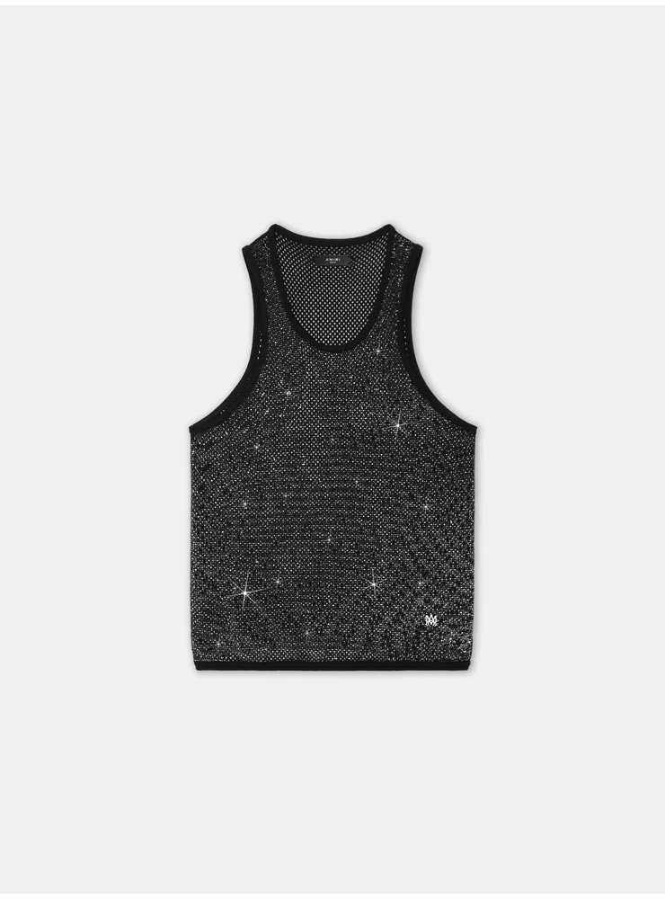 Amiri CRYSTAL TANK TOP - Black