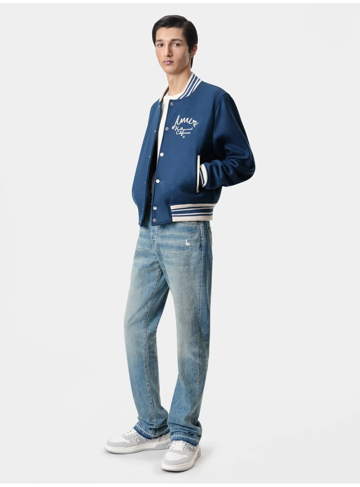 Amiri AMIRI HOLLYWOOD BOMBER JACKET - Dusty Blue