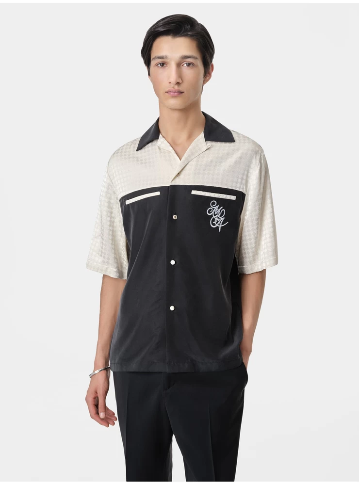 Camisa Amiri Ma Quad Yoke Camp - Preta