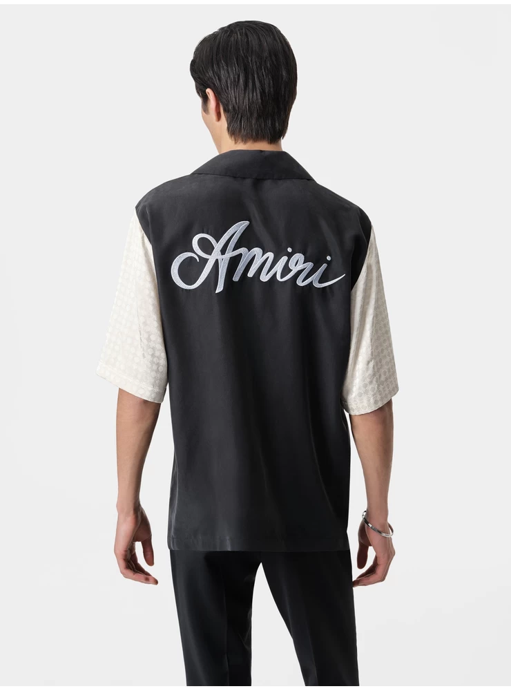 Camisa Amiri Ma Quad Yoke Camp - Preta