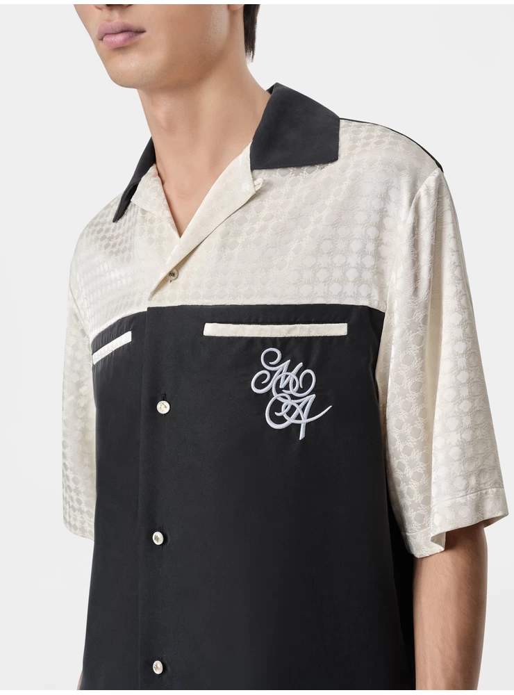 Camisa Amiri Ma Quad Yoke Camp - Preta