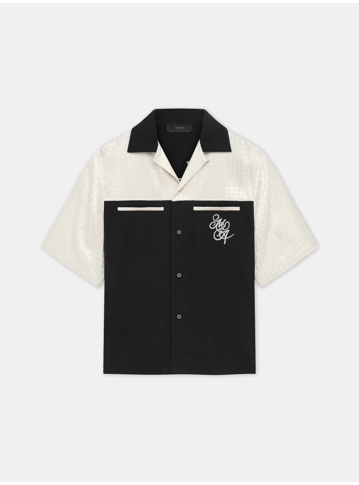 Camisa Amiri Ma Quad Yoke Camp - Preta