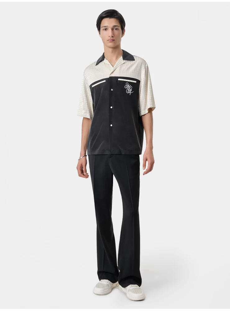 Amiri MA QUAD YOKE CAMP SHIRT - Black