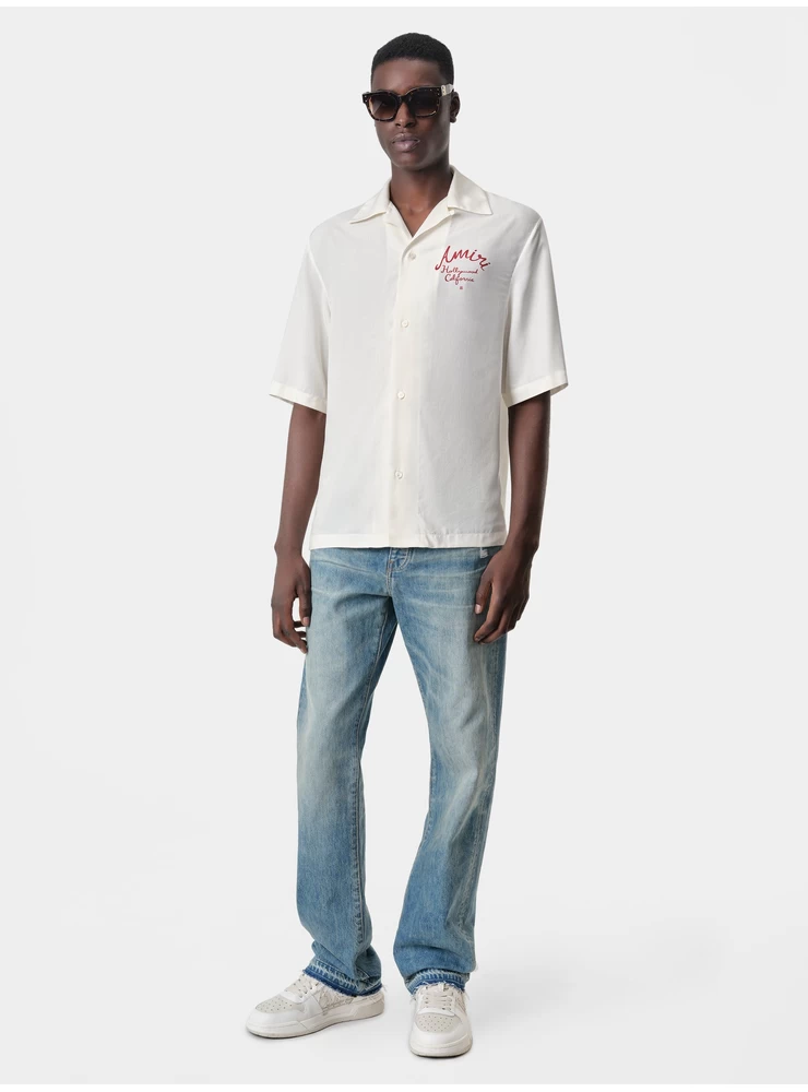 Amiri AMIRI HOLLYWOOD CAMP SHIRT - Alabaster