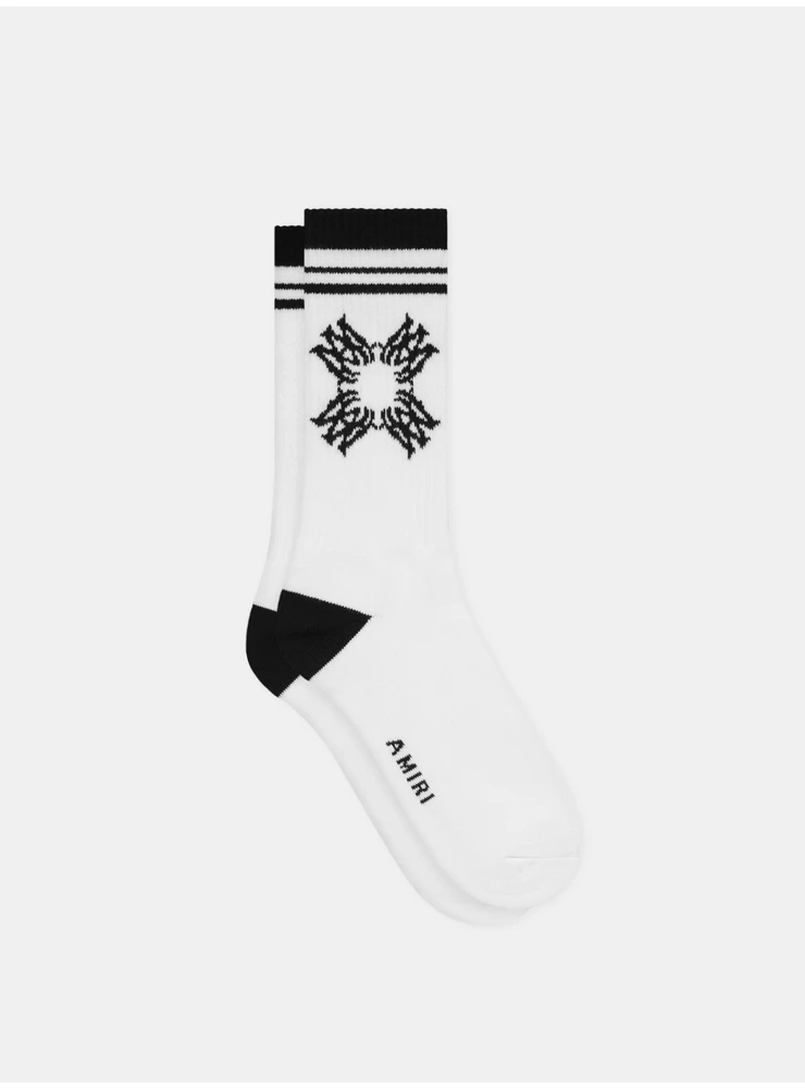 Amiri MA QUAD SOCK - White Black