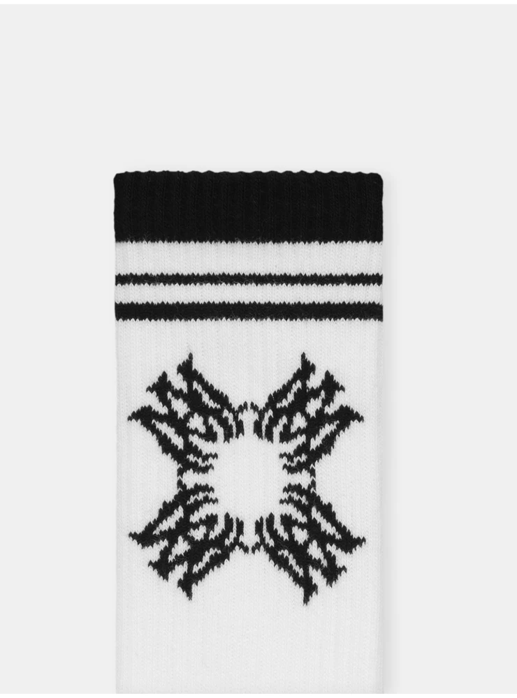 Amiri MA QUAD SOCK - White Black