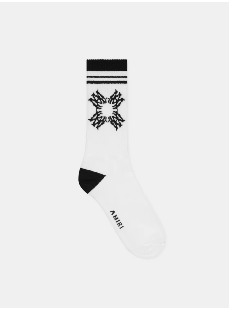 Amiri MA QUAD SOCK - White Black