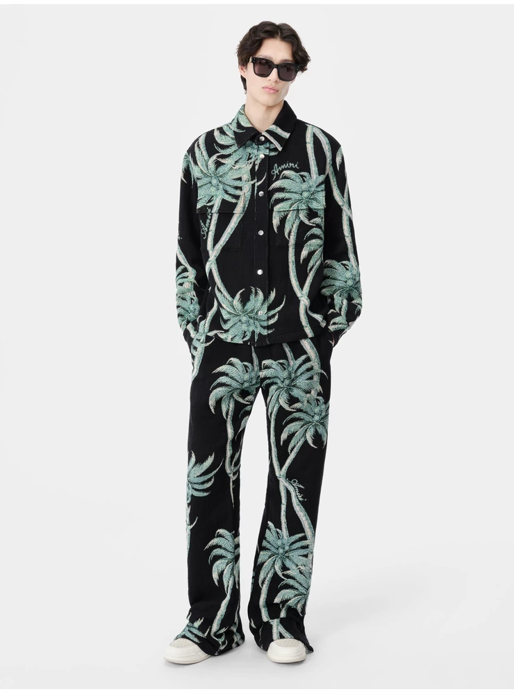Amiri TWISTED PALMS TAPESTRY PANT - Black