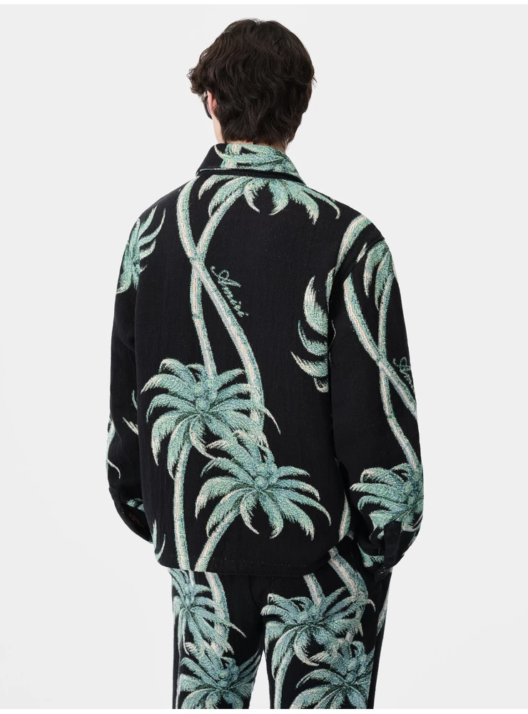 Majica Iz Gobelina Amiri Twisted Palms - črna