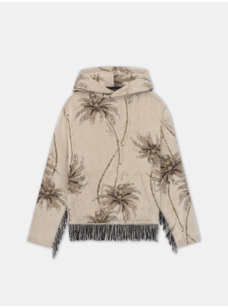 Amiri Twisted Palms Gobeläng Hoodie - Alabaster