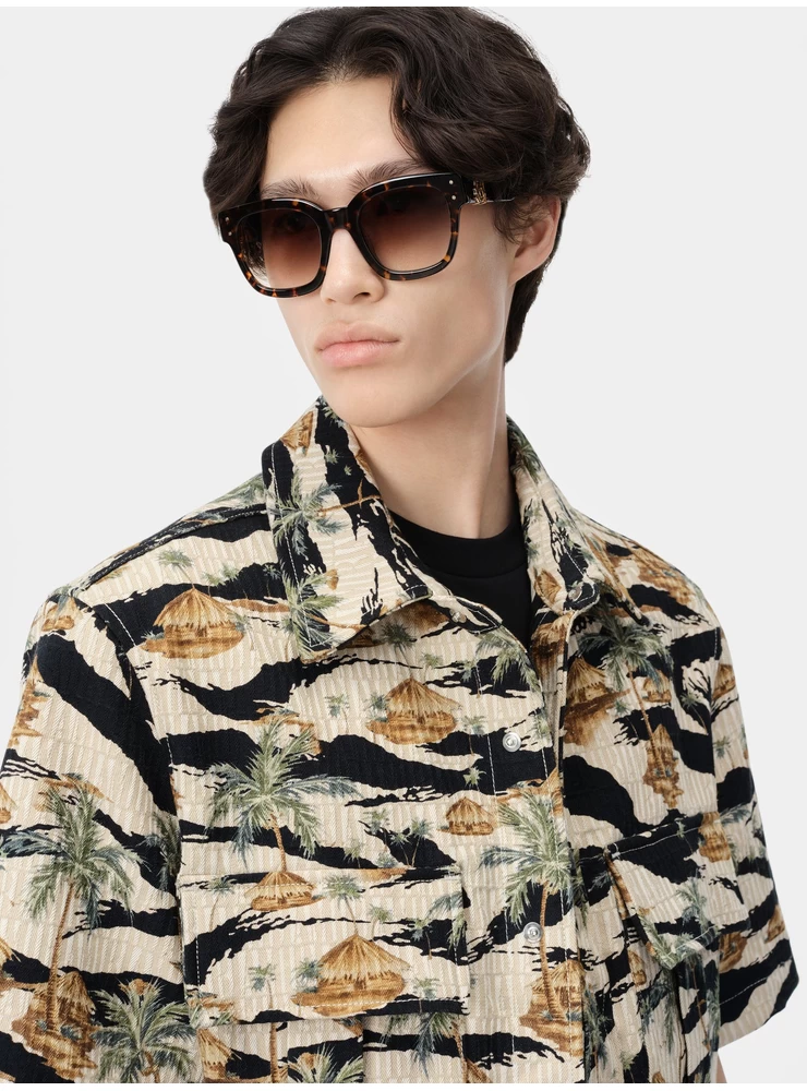 Amiri AMIRI REPEAT PALM CAMP SHIRT - Mojave Desert