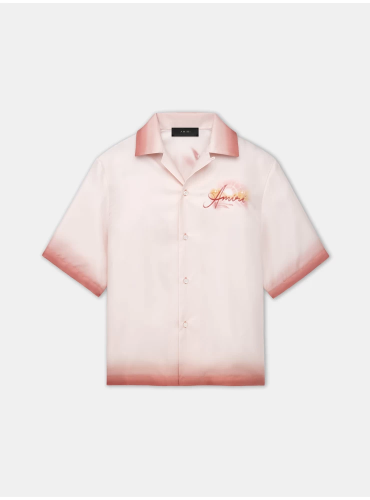 Amiri RESORT CLUB BOWLING SHIRT - Rosewater