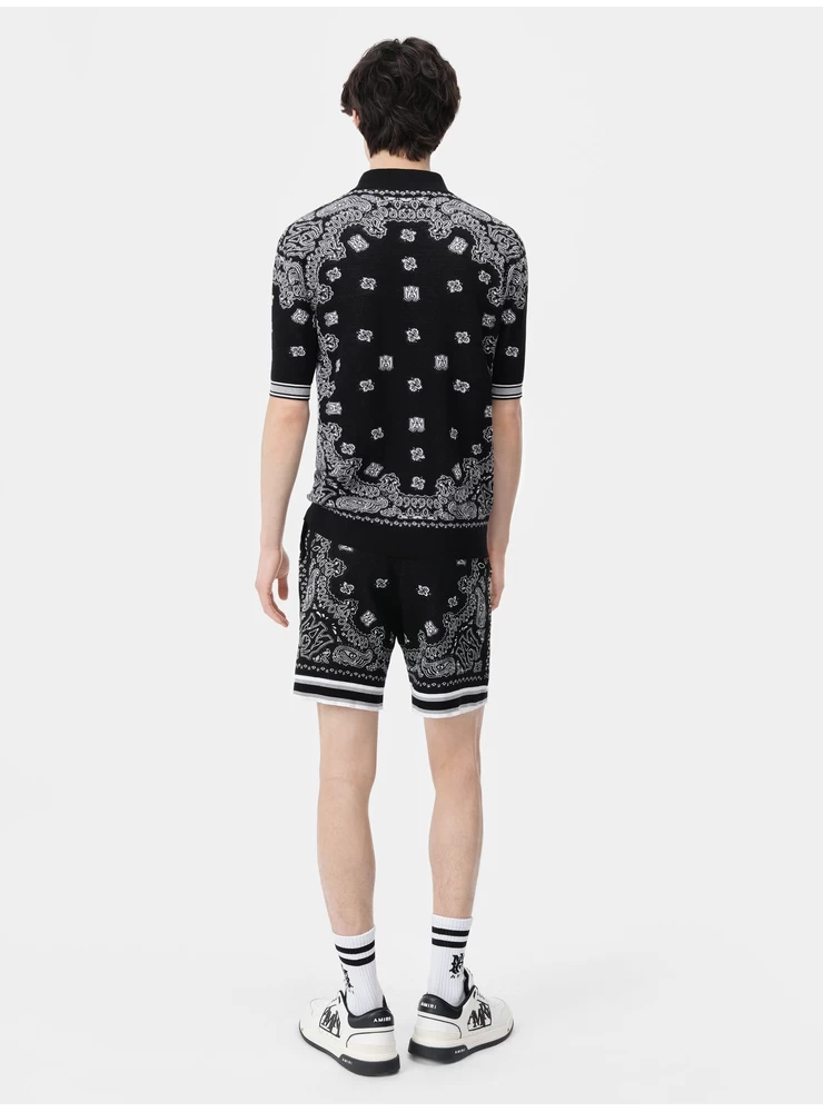 Amiri BANDANA SHORT - Black