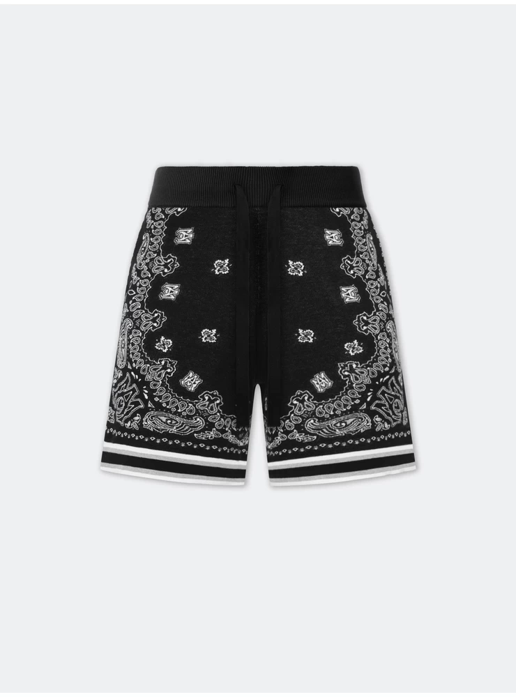 Amiri BANDANA SHORT - Black