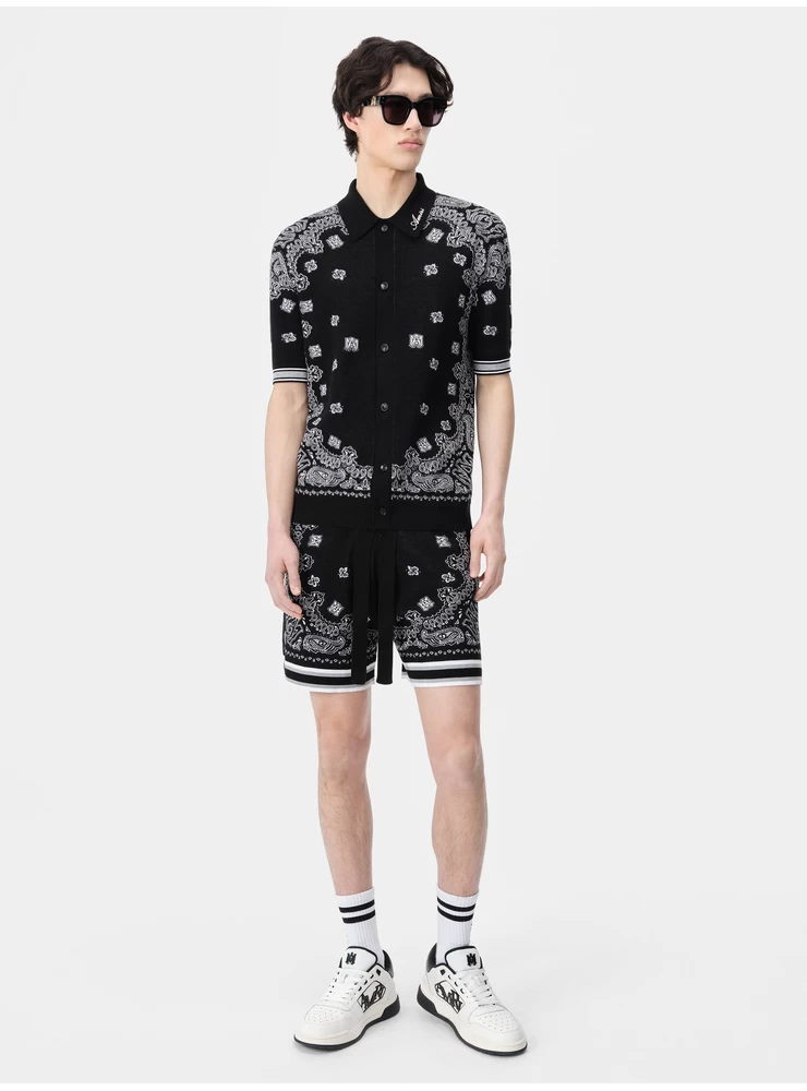 Amiri BANDANA SHORT - Black