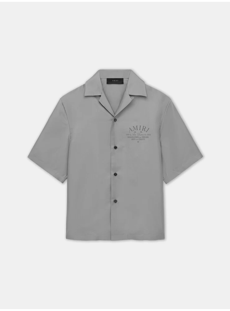 Amiri ARTS DISTRICT BOWLING SHIRT - Grey