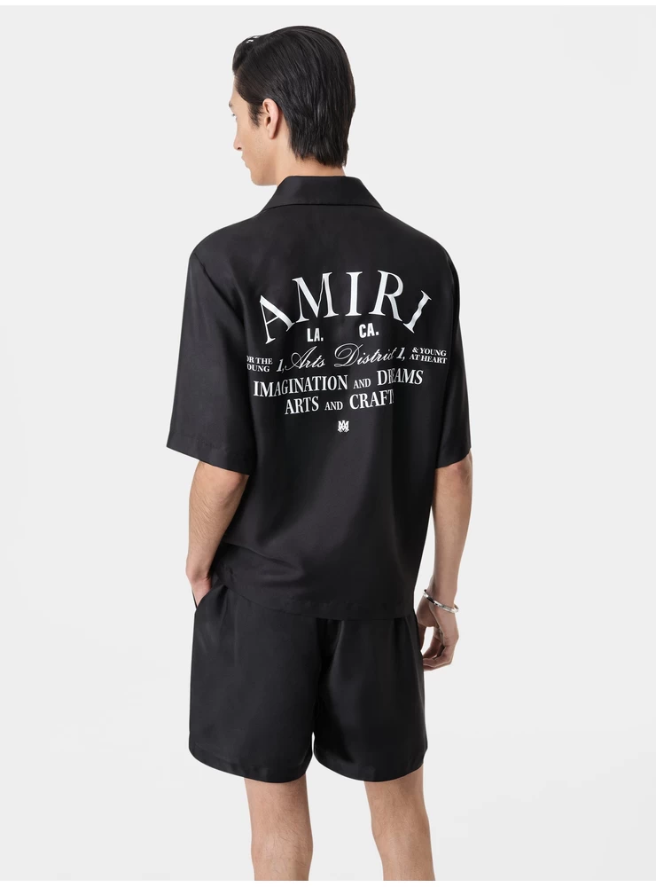 Amiri ARTS DISTRICT BOWLING SHIRT - Black