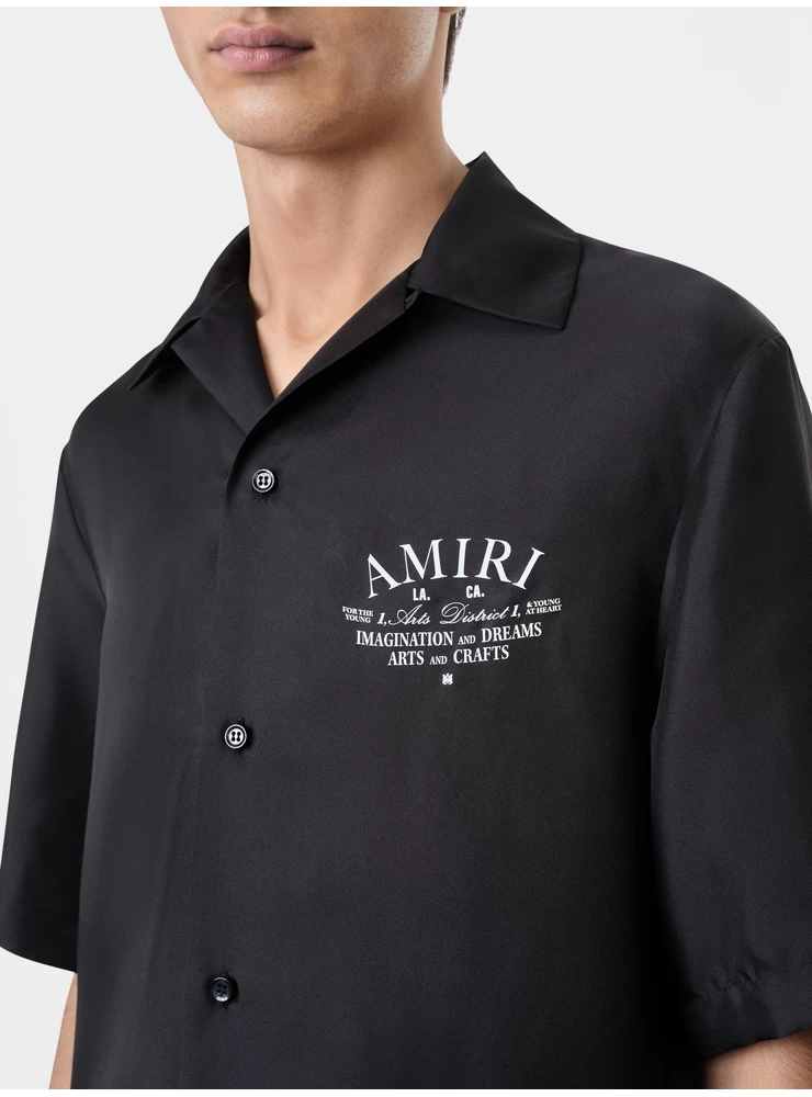 Amiri ARTS DISTRICT BOWLING SHIRT - Black