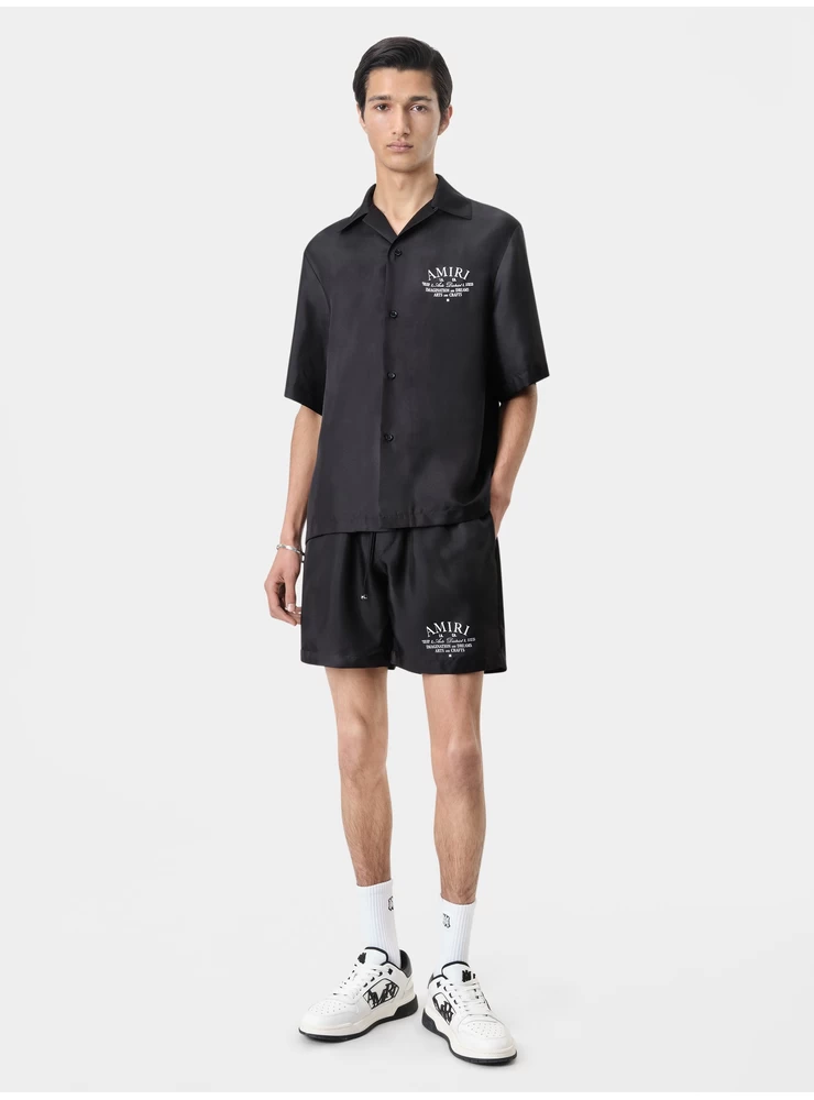 Amiri ARTS DISTRICT BOWLING SHIRT - Black