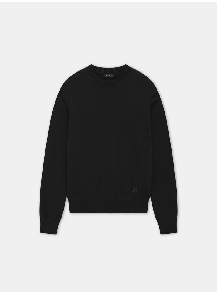 Amiri LONG SLEEVE CREW-BLACK