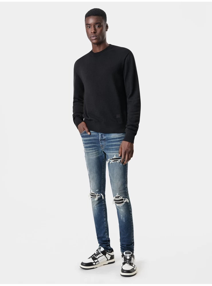 Amiri LONG SLEEVE CREW-BLACK