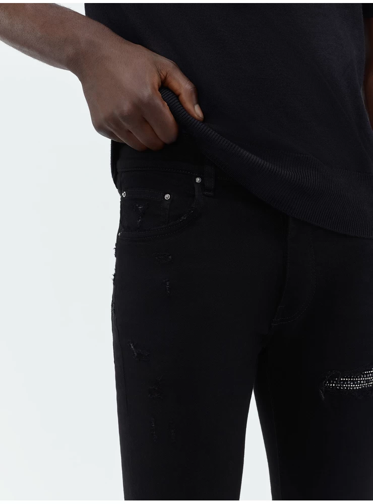 Amiri CRYSTAL MX1 JEAN - Black OD