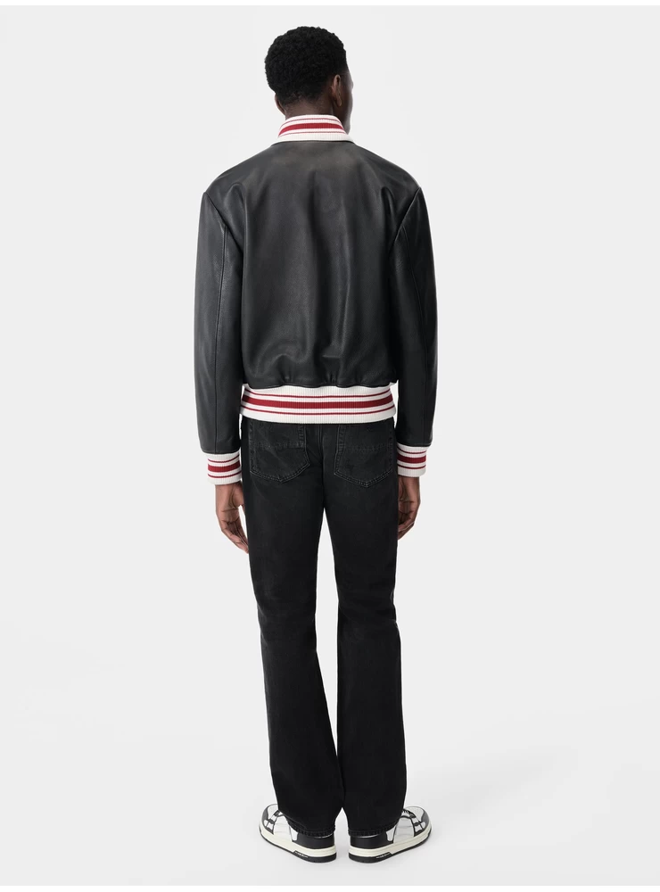 Amiri BANDANA REPAIR STRAIGHT JEAN - Vintage Black