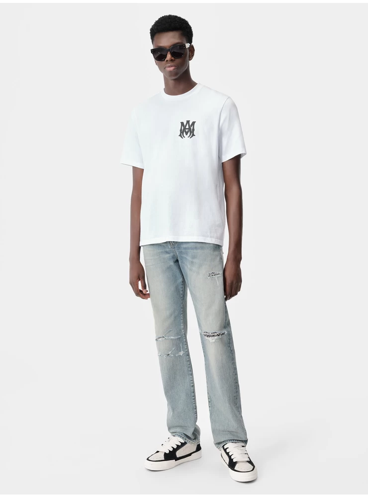 Amiri Bandana Repair Straight Jeans – Antik-Indigo