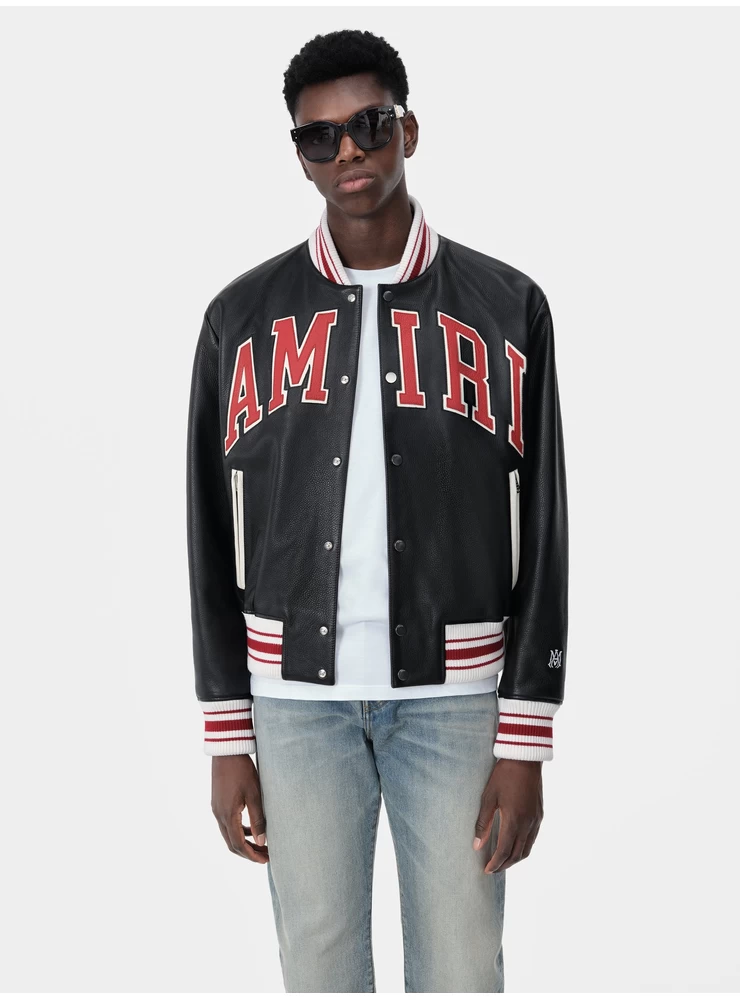 Amiri Amiri Kožni Bomber - Crni