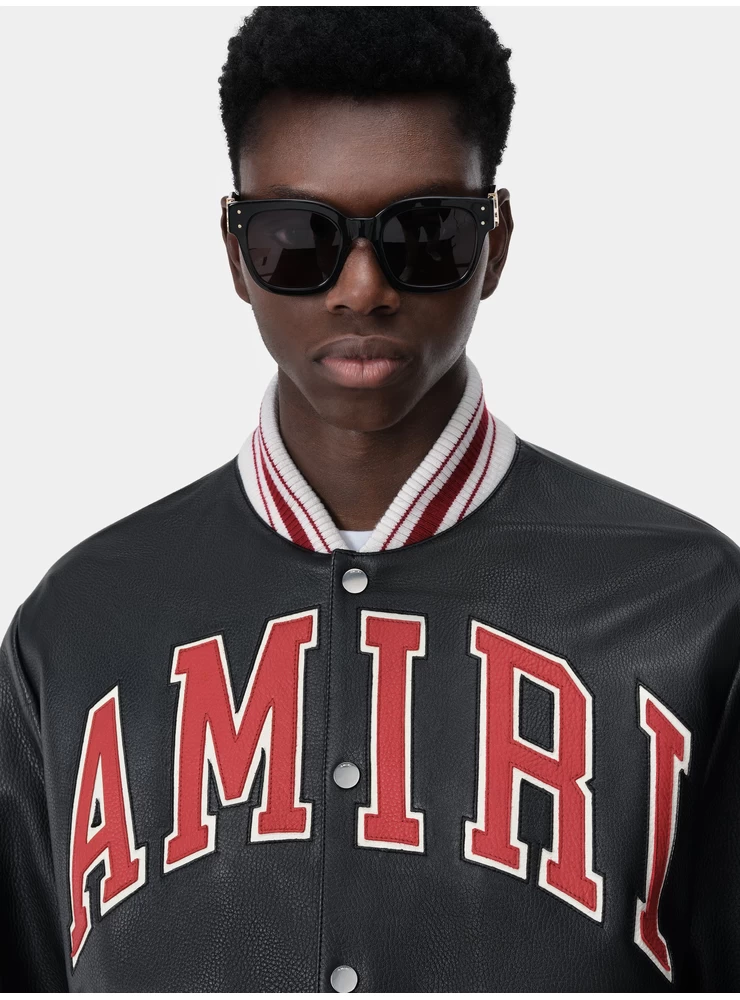 Amiri Amiri Kožni Bomber - Crni