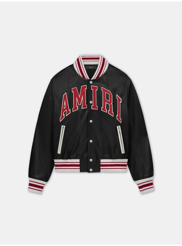 Amiri Amiri Kožni Bomber - Crni