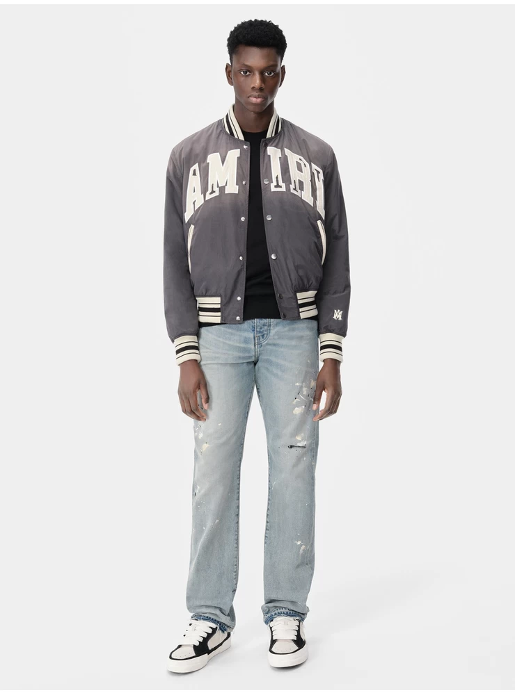 Amiri Bomber Amiri Desteñido Por El Sol - Negro