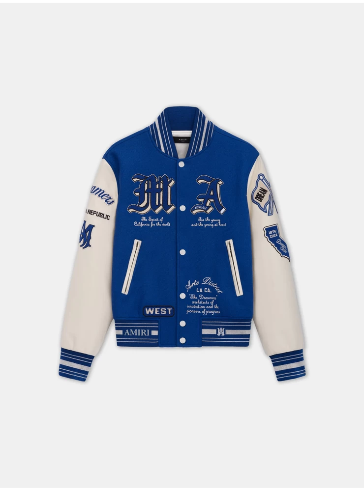Amiri DREAM TEAM VARSITY JACKET - Blue