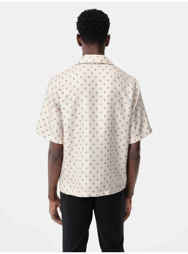 Amiri MA PAISLEY BOWLING SHIRT - Birch