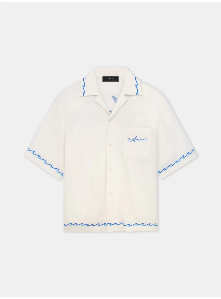 Amiri AMIRI WAVE CAMP SHIRT - Birch