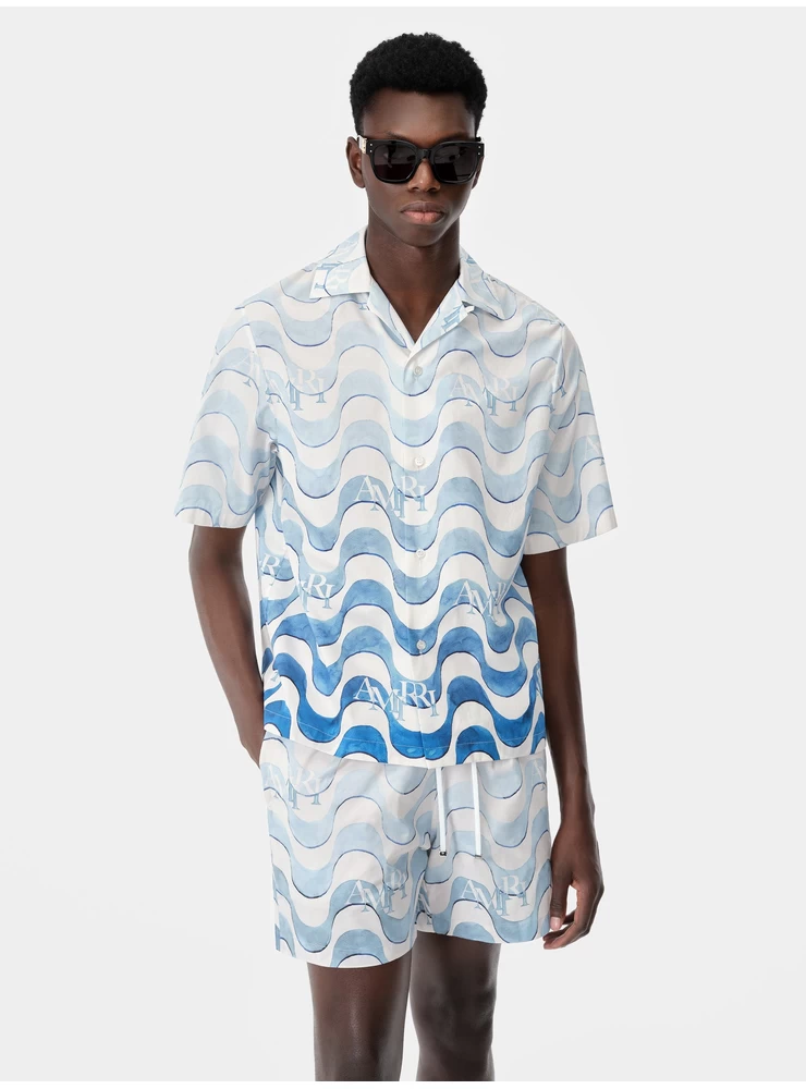амири амири риза с шахматни вълни - лазурно