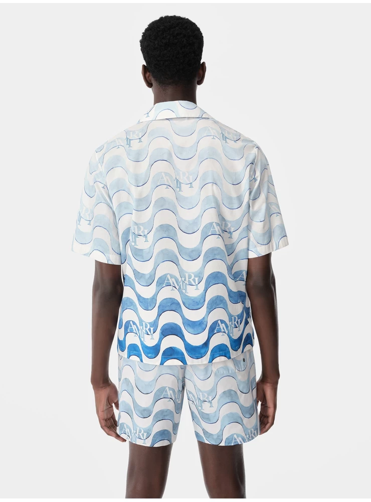 амири амири риза с шахматни вълни - лазурно