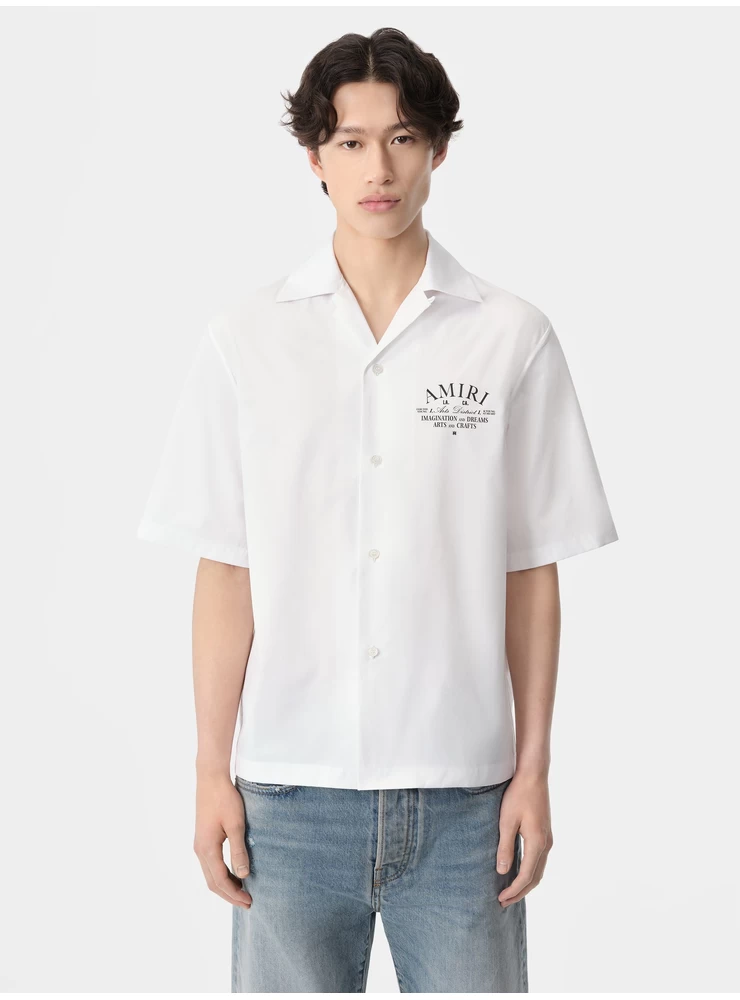 Amiri ARTS DISTRICT CAMP SHIRT - White