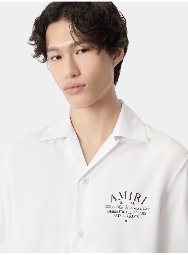 Amiri ARTS DISTRICT CAMP SHIRT - White