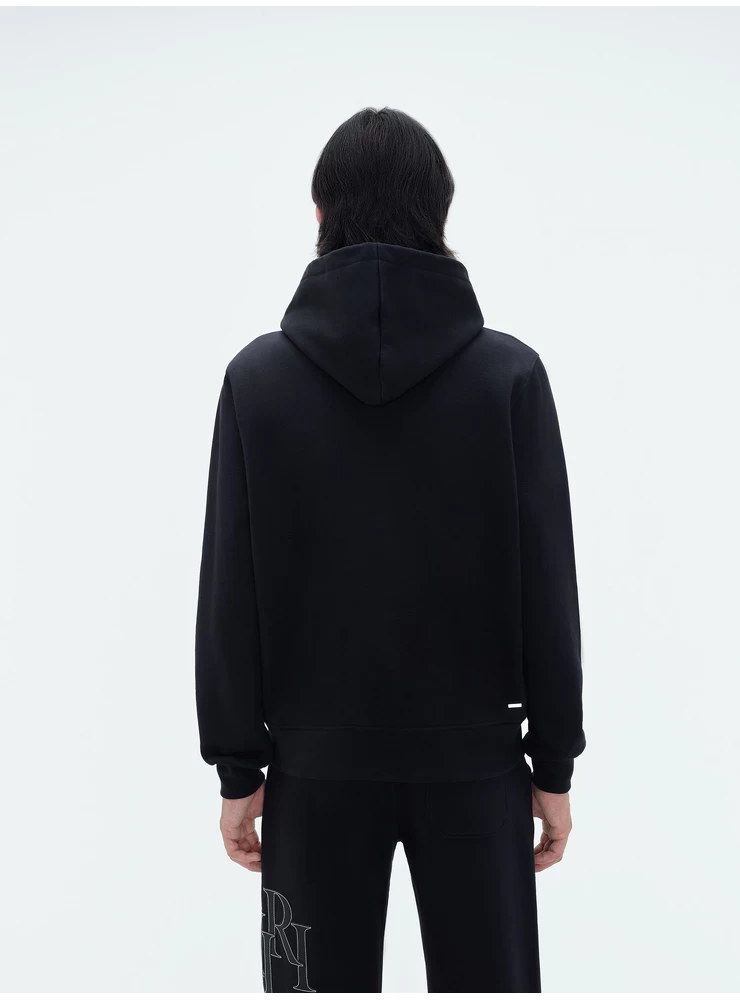 Amiri AMIRI STAGGERED LOGO HOODIE - Black
