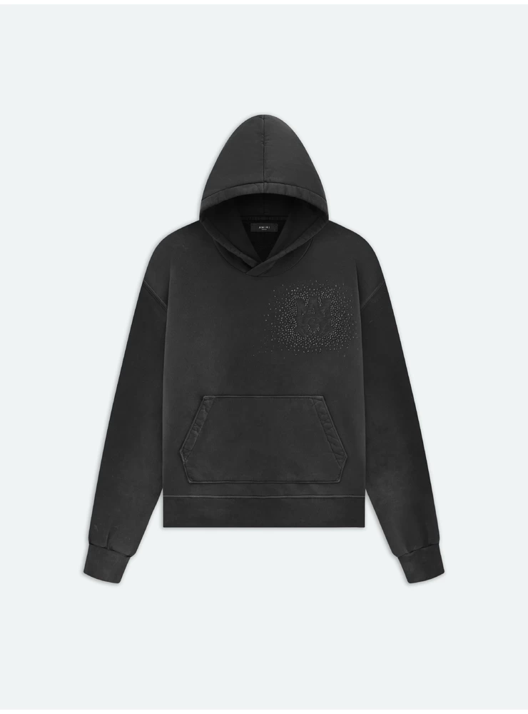 Amiri CRYSTAL BURST HOODIE- Faded Black