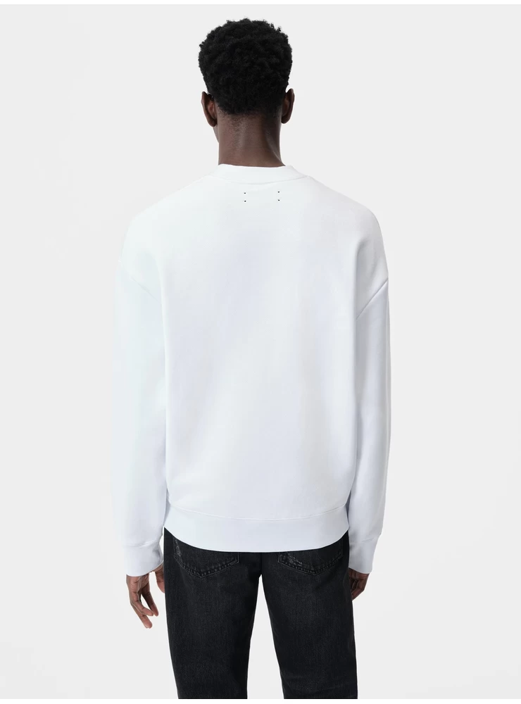 Amiri AMIRI PARADISE AIRBRUSH CREW - White