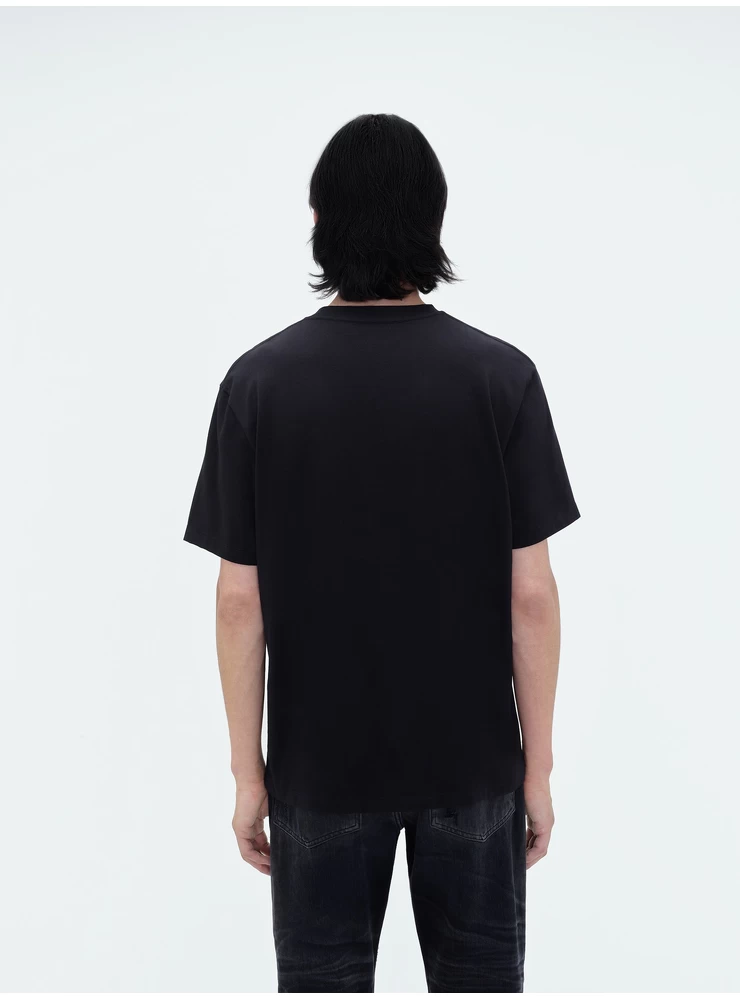 Amiri AMIRI STAGGERED LOGO TEE - Black