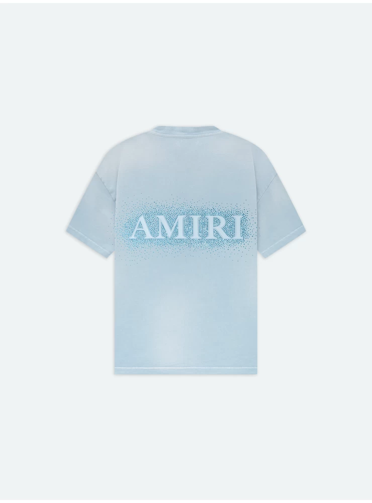 Amiri CRYSTAL BURST TEE- Ashley Blue
