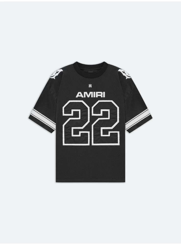 Amiri 22 Mesh-T-Shirt – Schwarz